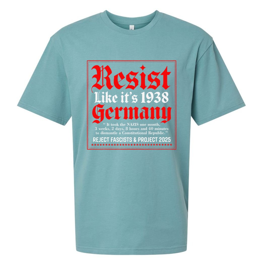 Resist Like Its 1938 Germany Sueded Cloud Jersey T-Shirt