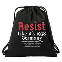 Resist Like It's 1938 Germany Drawstring Bag
