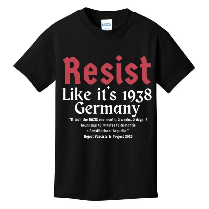 Resist Like It's 1938 Germany Kids T-Shirt