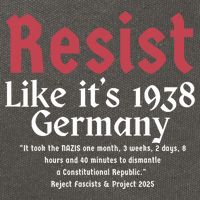 Resist Like It's 1938 Germany Cotton Canvas Backpack