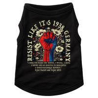 Resist Like It's 1938 Germany Floral Boho Funny Retro Doggie Tank