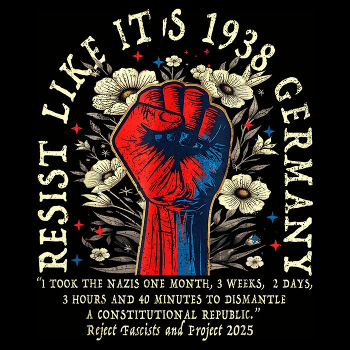 Resist Like It's 1938 Germany Floral Boho Funny Retro Sweatshirt