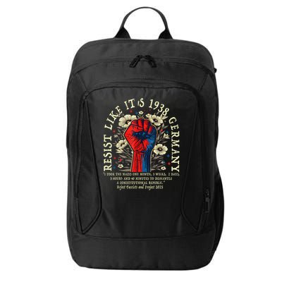 Resist Like It's 1938 Germany Floral Boho Funny Retro City Backpack