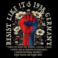 Resist Like It's 1938 Germany Floral Boho Funny Retro 16 in Basic Backpack