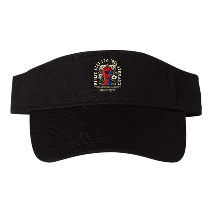 Resist Like It's 1938 Germany Floral Boho Funny Retro Visor