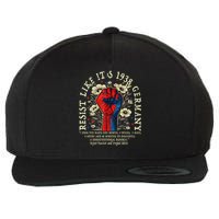 Resist Like It's 1938 Germany Floral Boho Funny Retro Wool Snapback Cap