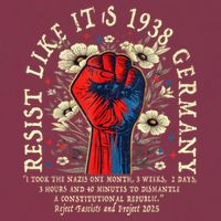 Resist Like It's 1938 Germany Floral Boho Funny Retro 16oz Travel Tumbler