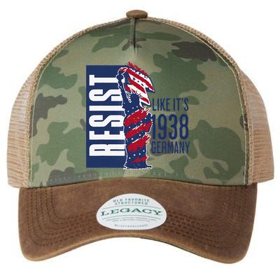 Resist Like Its 1938 Germany Reject Fascists  Project Legacy Tie Dye Trucker Hat
