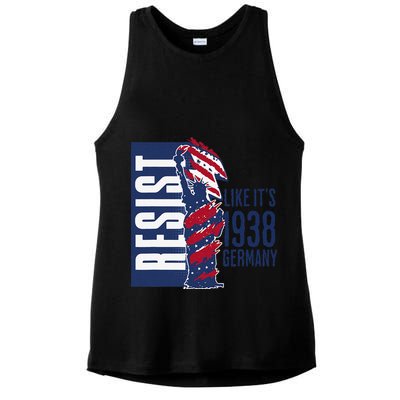 Resist Like Its 1938 Germany Reject Fascists  Project Ladies PosiCharge Tri-Blend Wicking Tank