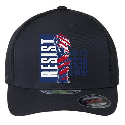 Resist Like Its 1938 Germany Reject Fascists  Project Flexfit Unipanel Trucker Cap