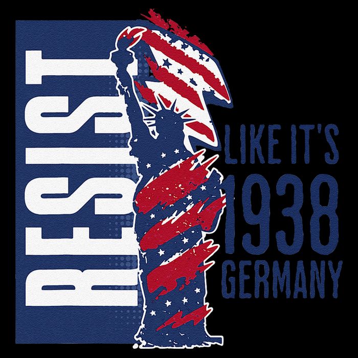 Resist Like Its 1938 Germany Reject Fascists  Project 7-Panel Snapback Hat
