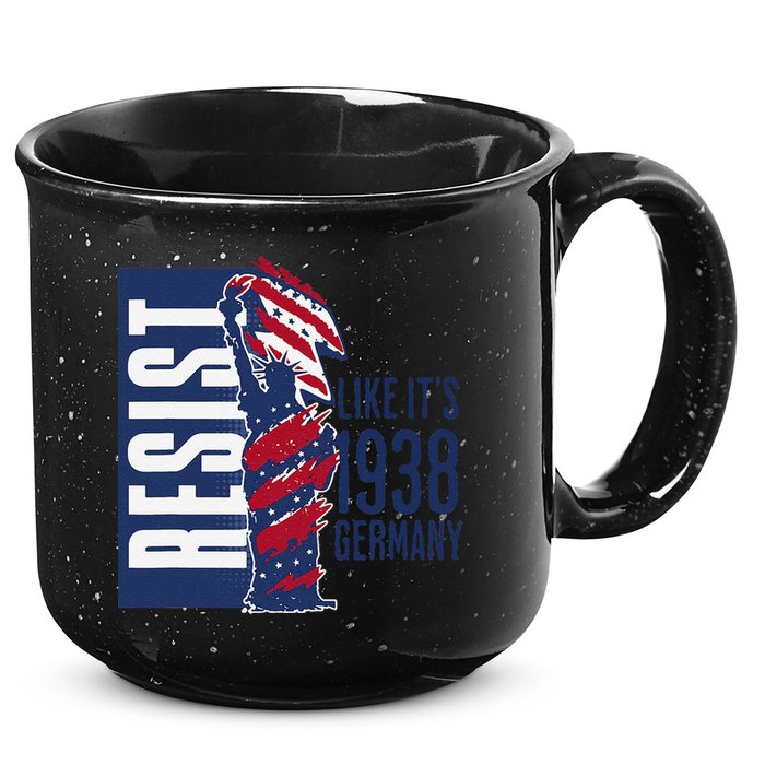 Resist Like Its 1938 Germany Reject Fascists  Project 15oz Campfire Ceramic Mug