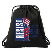 Resist Like Its 1938 Germany Reject Fascists  Project Drawstring Bag