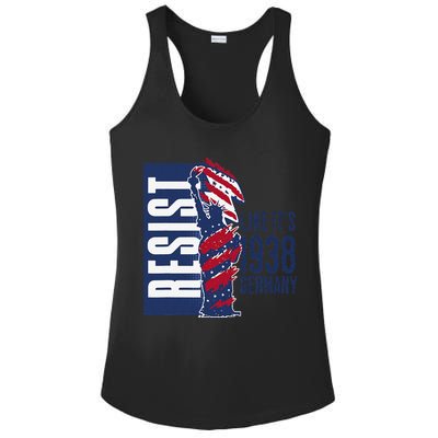 Resist Like Its 1938 Germany Reject Fascists  Project Ladies PosiCharge Competitor Racerback Tank
