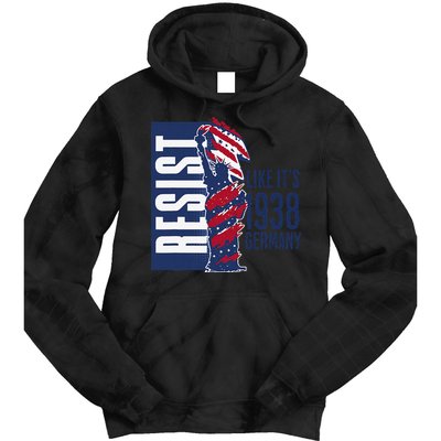 Resist Like Its 1938 Germany Reject Fascists  Project Tie Dye Hoodie