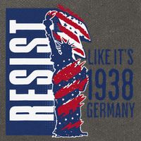 Resist Like Its 1938 Germany Reject Fascists  Project Cotton Canvas Backpack