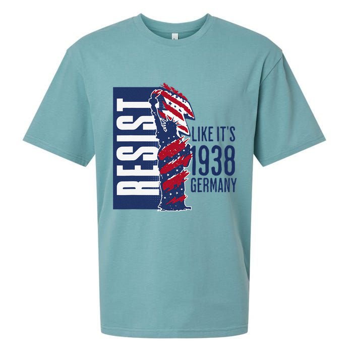 Resist Like Its 1938 Germany Reject Fascists  Project Sueded Cloud Jersey T-Shirt