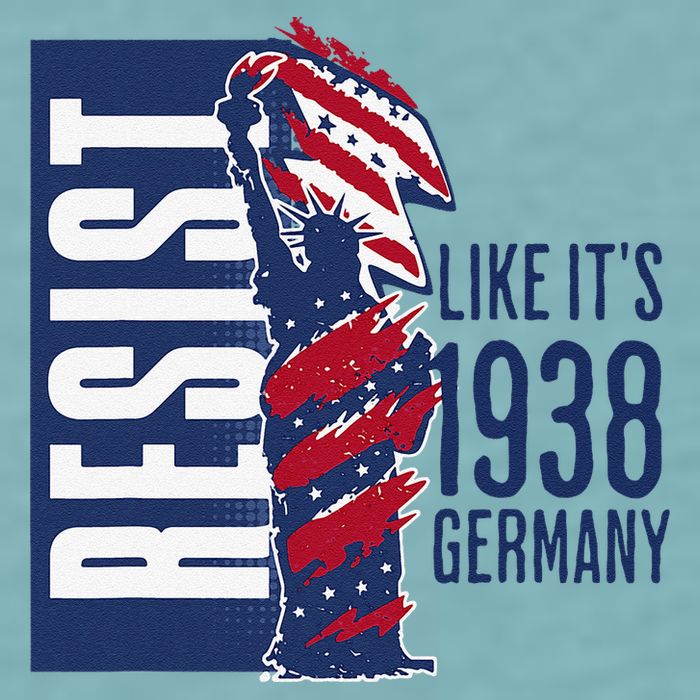 Resist Like Its 1938 Germany Reject Fascists  Project Sueded Cloud Jersey T-Shirt