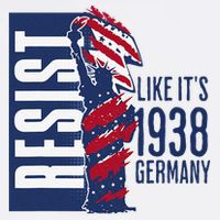 Resist Like Its 1938 Germany Reject Fascists  Project Garment-Dyed Sweatshirt