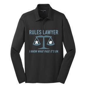 Rules Lawyer I Know What Page It&X27;S On. Silk Touch Performance Long Sleeve Polo