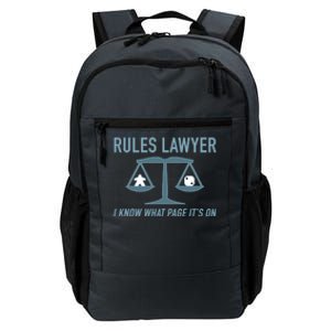 Rules Lawyer I Know What Page It&X27;S On. Daily Commute Backpack