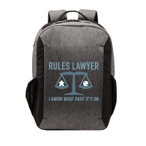 Rules Lawyer I Know What Page It&X27;S On. Vector Backpack