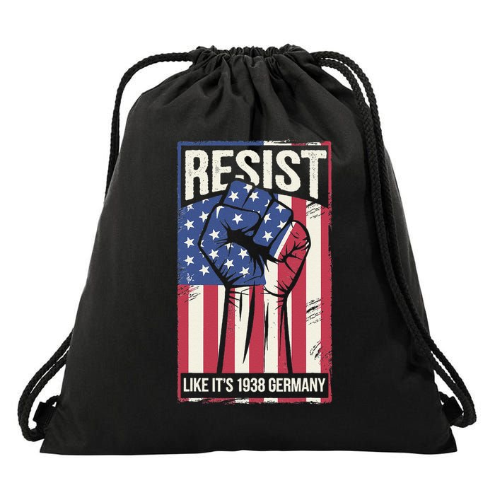 Resist Like Its 1938 Germany Drawstring Bag