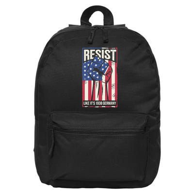 Resist Like Its 1938 Germany 16 in Basic Backpack