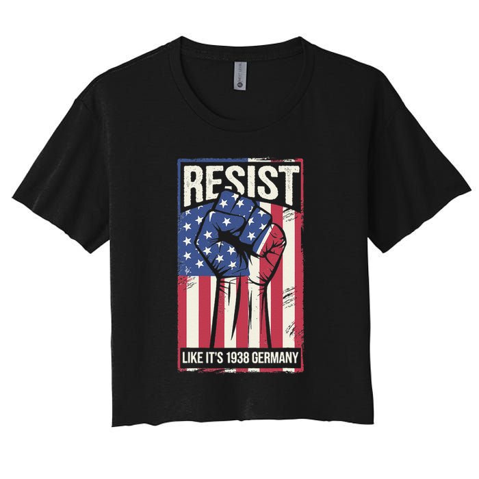 Resist Like Its 1938 Germany Women's Crop Top Tee