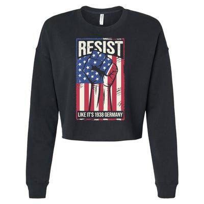 Resist Like Its 1938 Germany Cropped Pullover Crew
