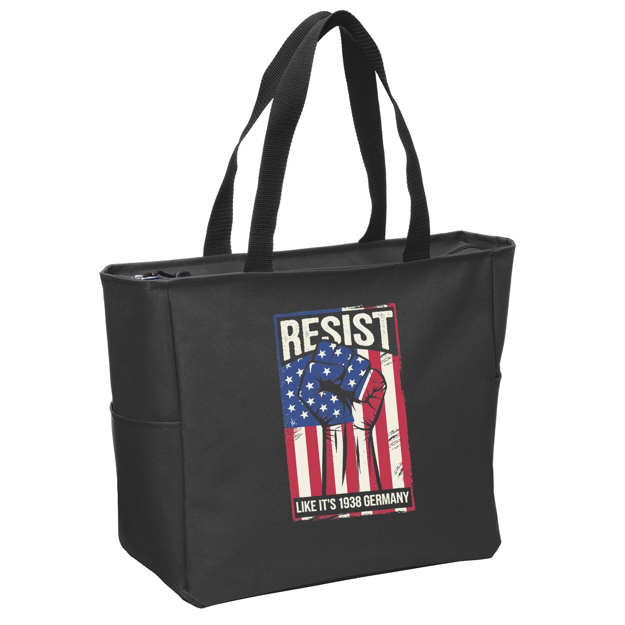 Resist Like Its 1938 Germany Zip Tote Bag
