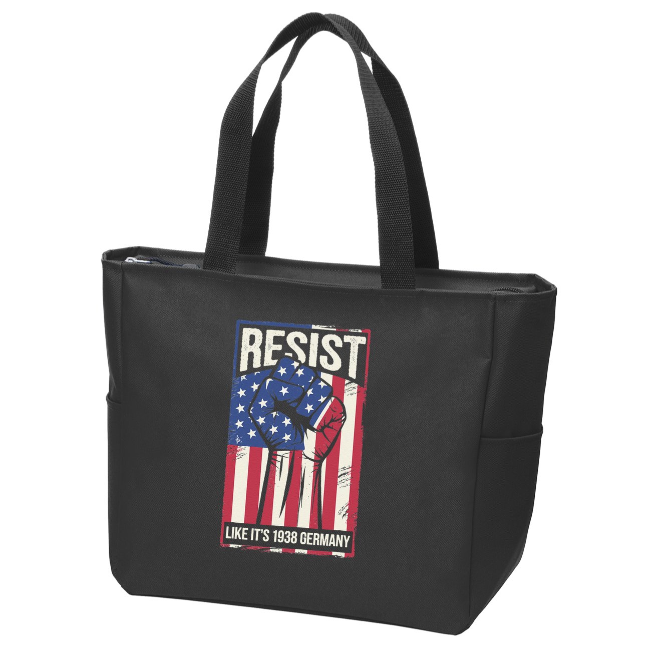 Resist Like Its 1938 Germany Zip Tote Bag
