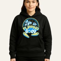 Retro Life Is Flipping Good Pinball Game Fan Hoodie