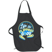Retro Life Is Flipping Good Pinball Game Fan Apron