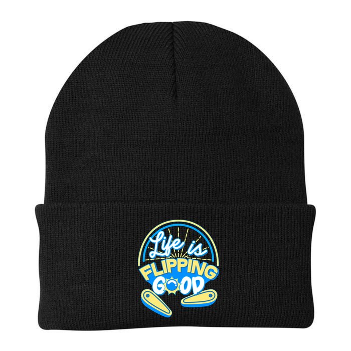 Retro Life Is Flipping Good Pinball Game Fan Beanie