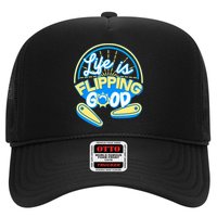 Retro Life Is Flipping Good Pinball Game Fan Hat