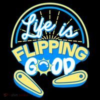Retro Life Is Flipping Good Pinball Game Fan Toddler Hoodie