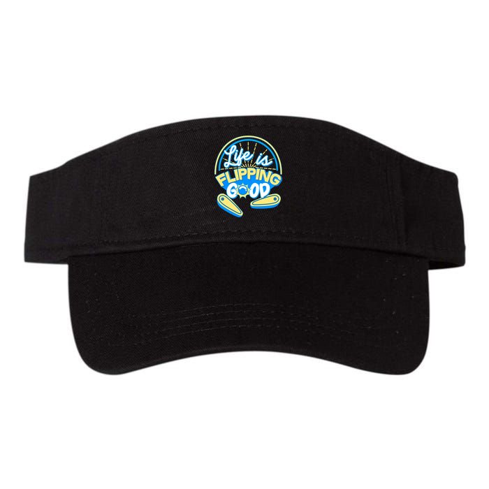 Retro Life Is Flipping Good Pinball Game Fan Visor
