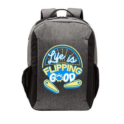 Retro Life Is Flipping Good Pinball Game Fan Vector Backpack