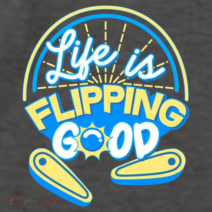 Retro Life Is Flipping Good Pinball Game Fan Vector Backpack
