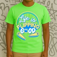 Retro Life Is Flipping Good Pinball Game Fan T-Shirt