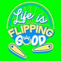 Retro Life Is Flipping Good Pinball Game Fan T-Shirt