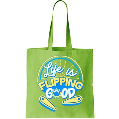 Retro Life Is Flipping Good Pinball Game Fan Bag