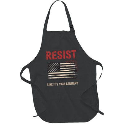 Resist Like Its 1938 Germany Grandpa Dad Uncle Mom Gift Full-Length Apron With Pockets