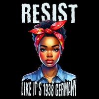 Resist Like Its 1938 Germany African American Girl Democrat Zip Tote Bag
