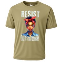 Resist Like Its 1938 Germany African American Girl Democrat Cooling Performance Crew T-Shirt