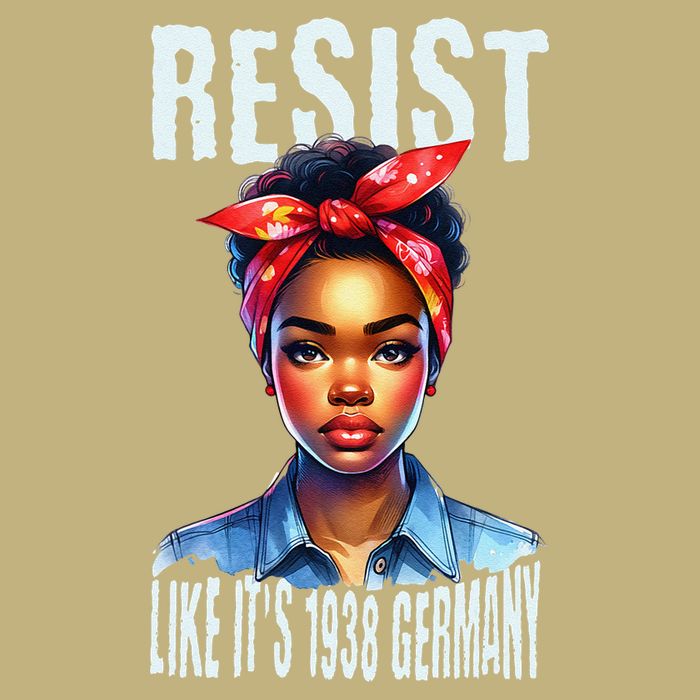 Resist Like Its 1938 Germany African American Girl Democrat Cooling Performance Crew T-Shirt