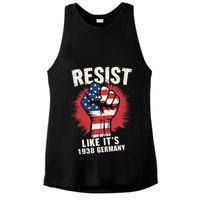Resist Like Its 1938 Germany Ladies PosiCharge Tri-Blend Wicking Tank