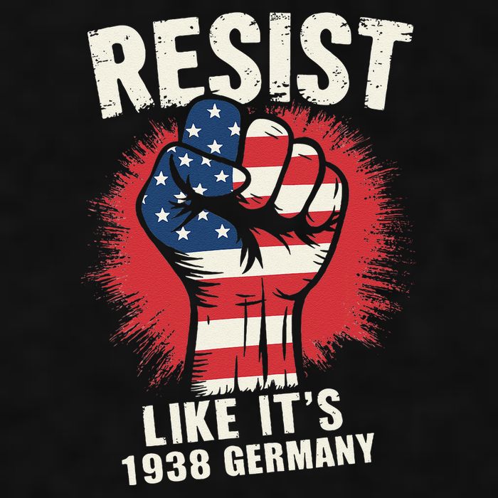 Resist Like Its 1938 Germany Ladies PosiCharge Tri-Blend Wicking Tank