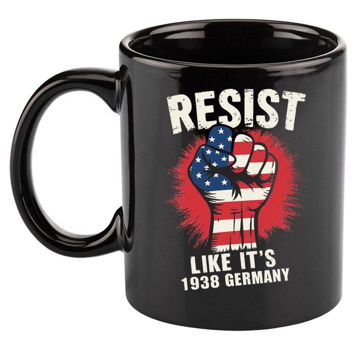 Resist Like Its 1938 Germany 11oz C Handle Ceramic Mug